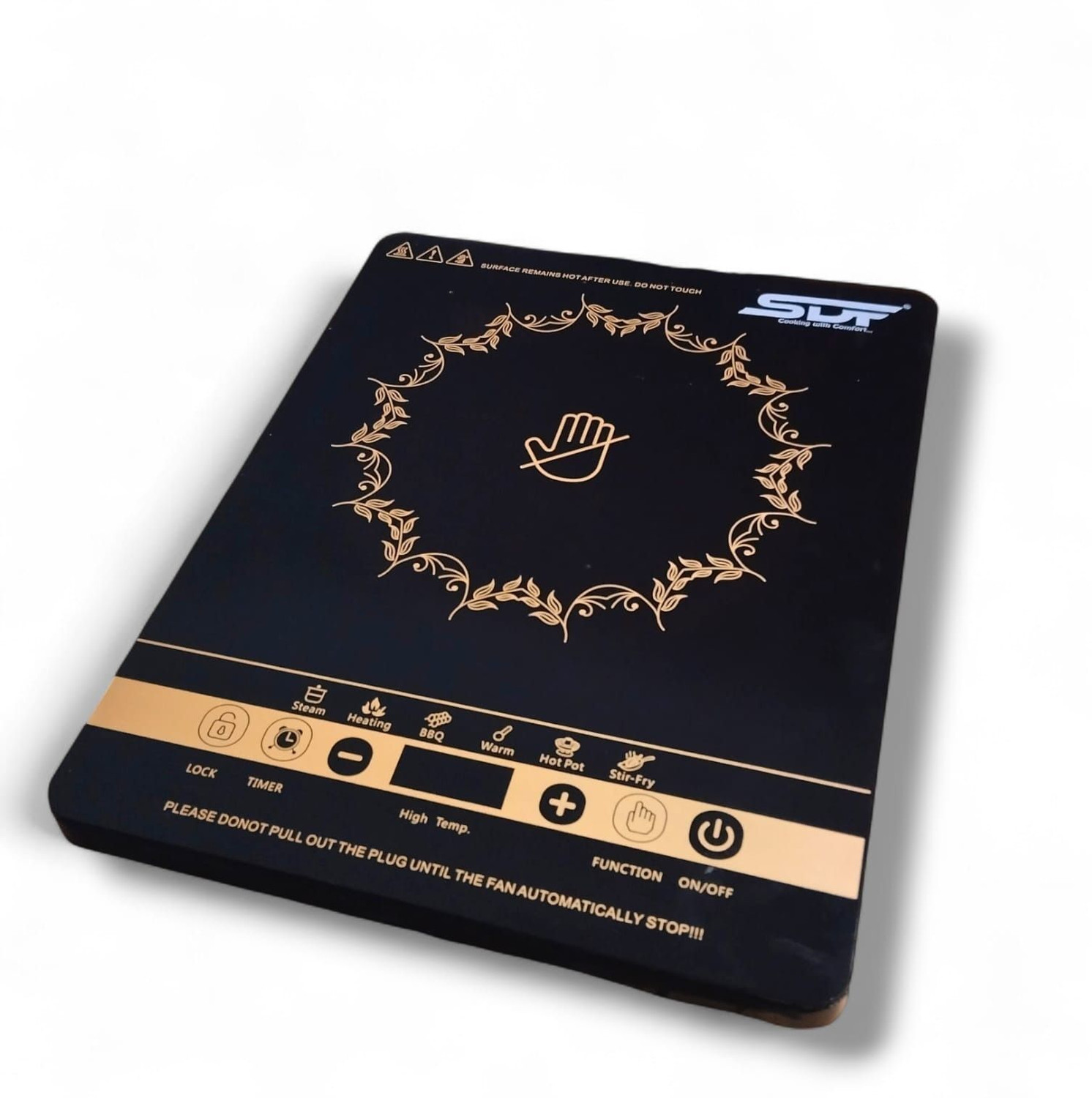 Image of HPC 2000 W Induction Cooktop Touch Panel, Push Button