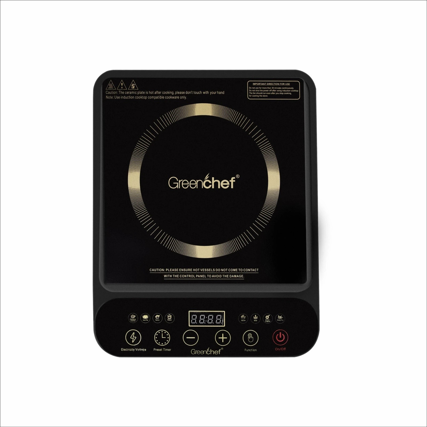 Greenchef 2000 W Induction Cooktop Touch Panel