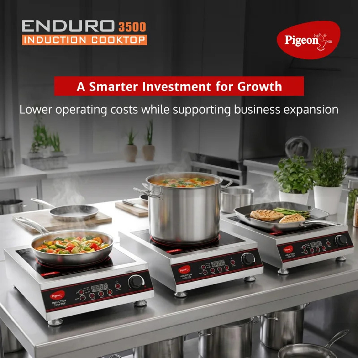 Image of Pigeon 3500 W Induction Cooktop Jog Dial