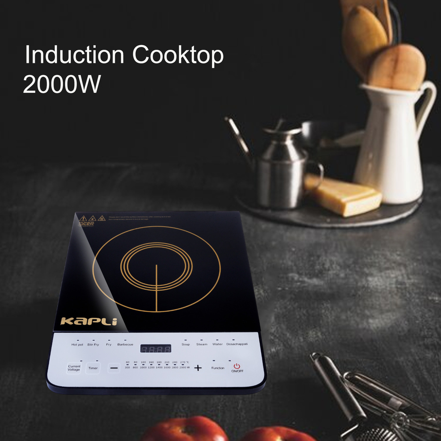 Image of KAPLI 2000 W Induction Cooktop Touch Panel