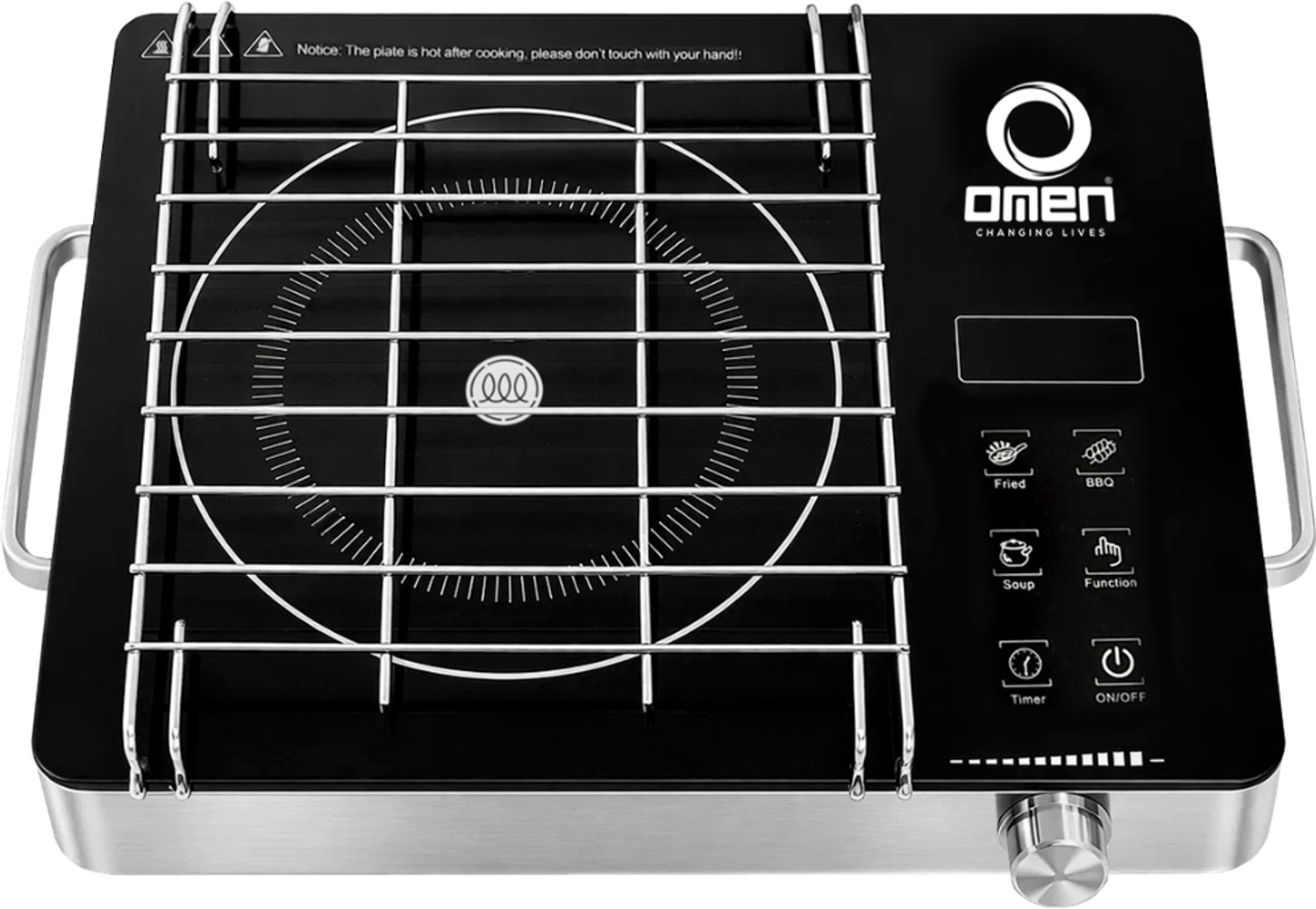 Image of Omen Changing Lives 2000 W Infrared Cooktop Touch Panel