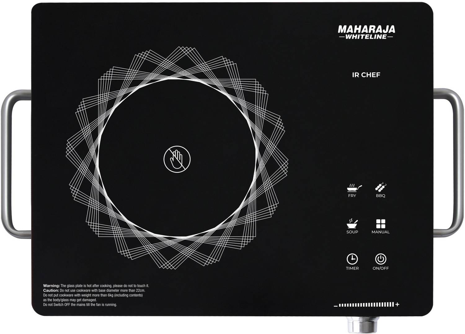 MAHARAJA WHITELINE 2200 W Infrared Cooktop Touch Panel (Black, IR