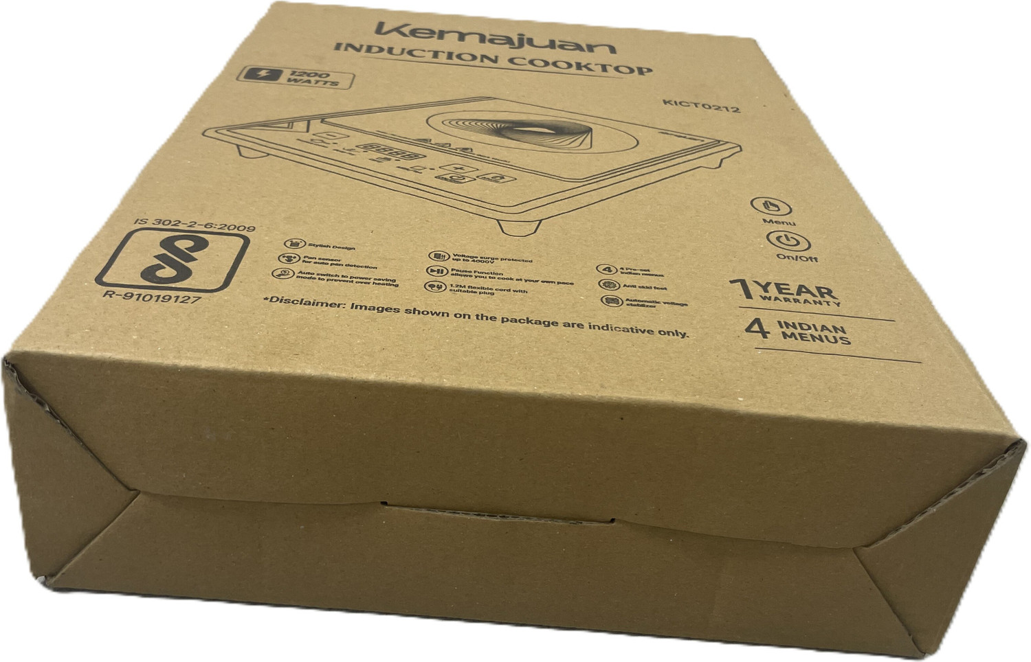 Image of KEMAJUAN 1200 W Induction Cooktop Push Button