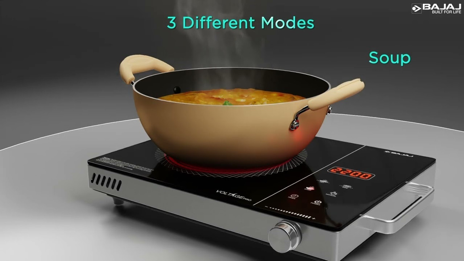 Image of BAJAJ 2200 W Infrared Cooktop Touch Panel