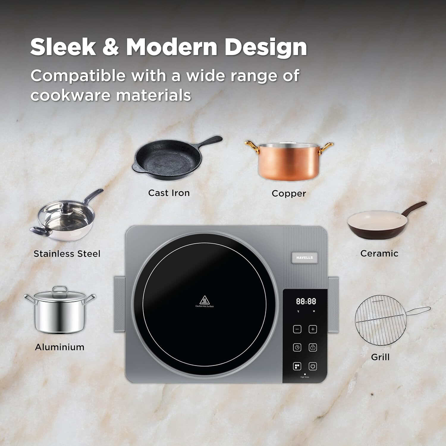 Image of HAVELLS 2000 W Infrared Cooktop Touch Panel