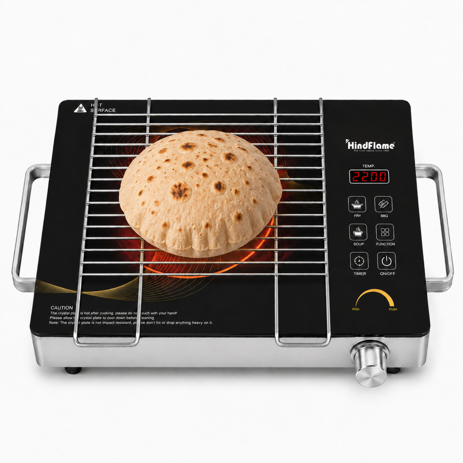 Image of Hindflame 2200 W Infrared Cooktop Touch Panel