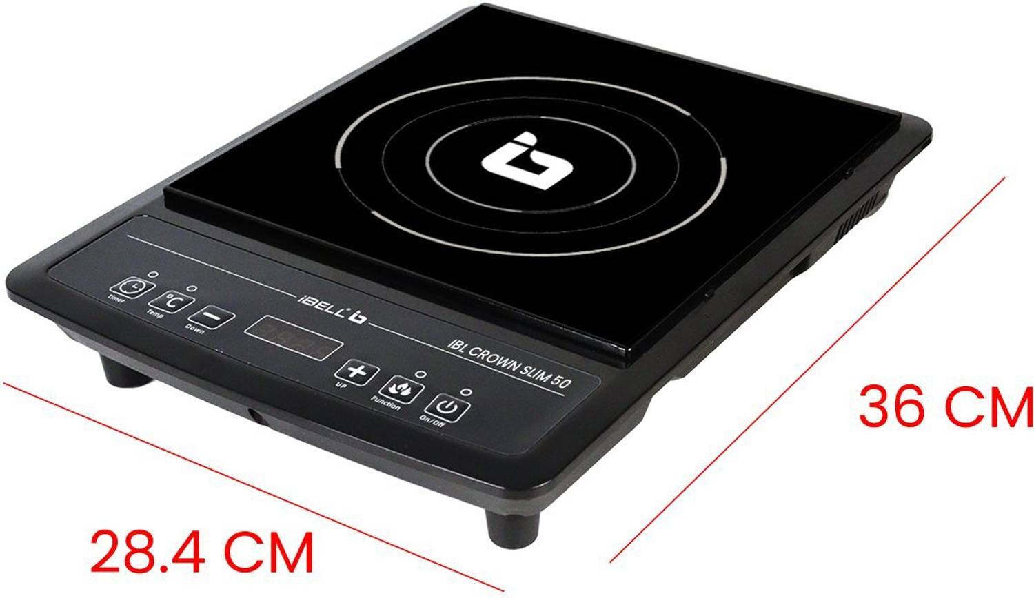 iBELL 2000W Induction Cooktop Black - Image 5
