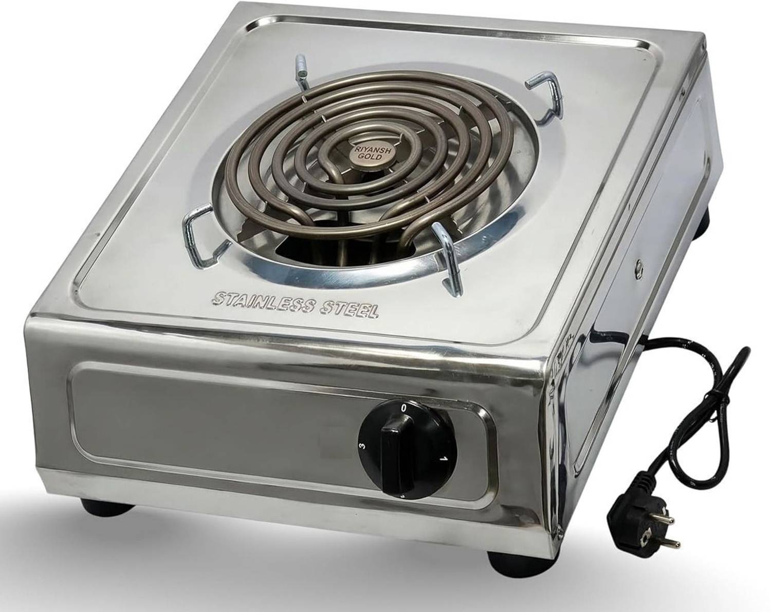 QUALX 500 W Radiant Cooktop Push Button (Black, ISI Mark 2000W Sh