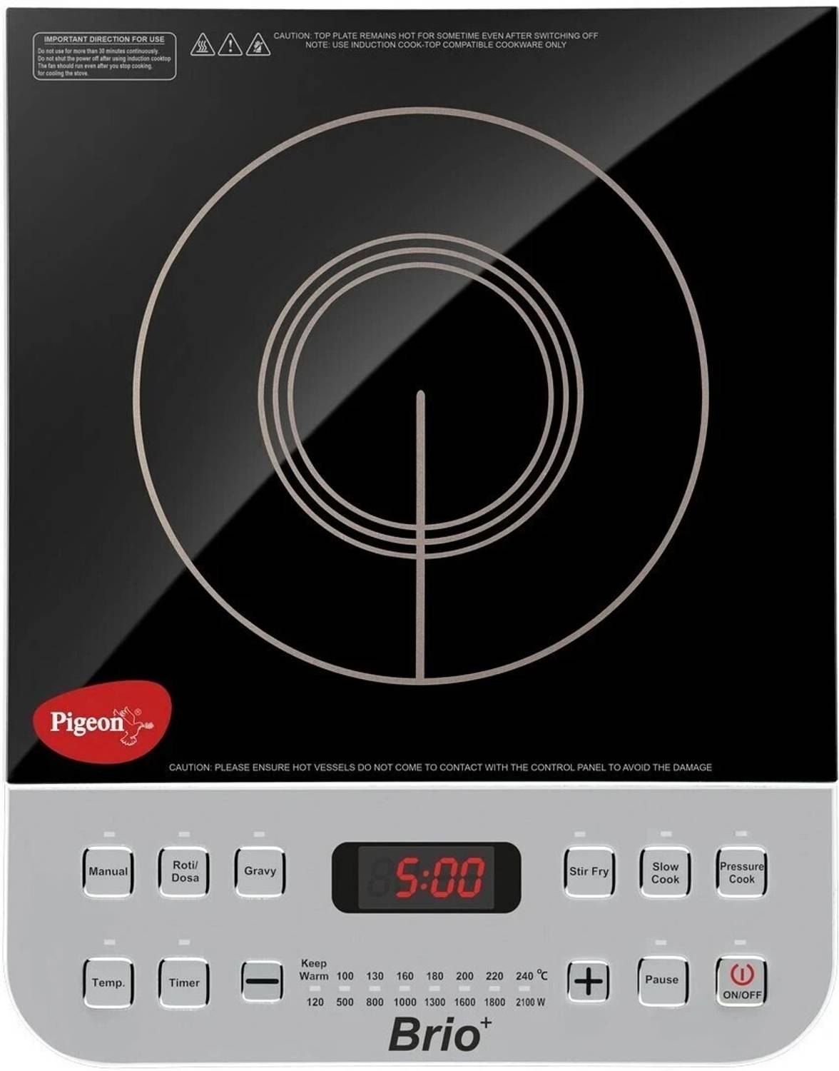 Pigeon 2100 W Induction Cooktop Push Button