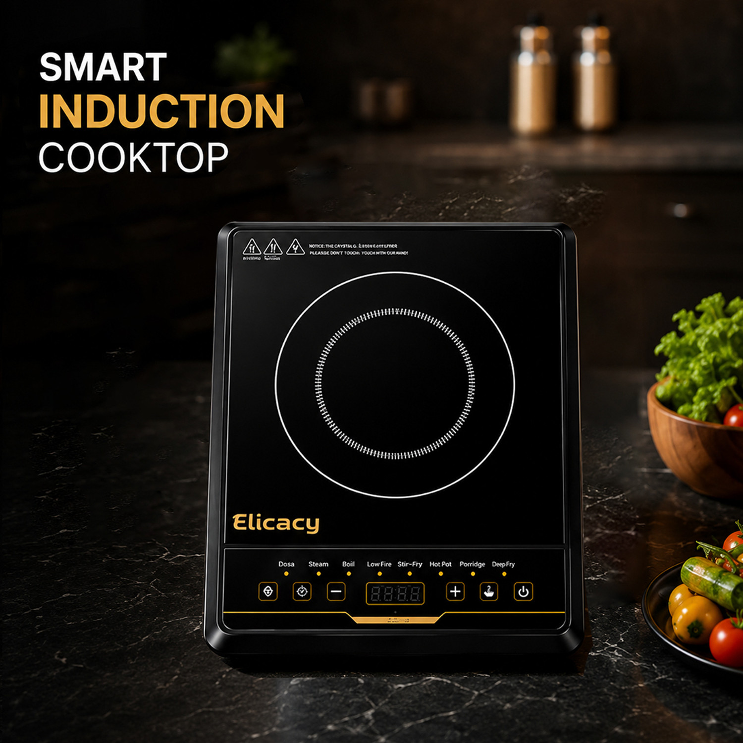 Image of Elicacy 2000 W Induction Cooktop Push Button