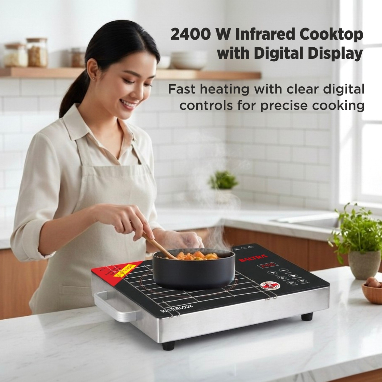 Image of Baltra 2400 W Infrared Cooktop Touch Panel