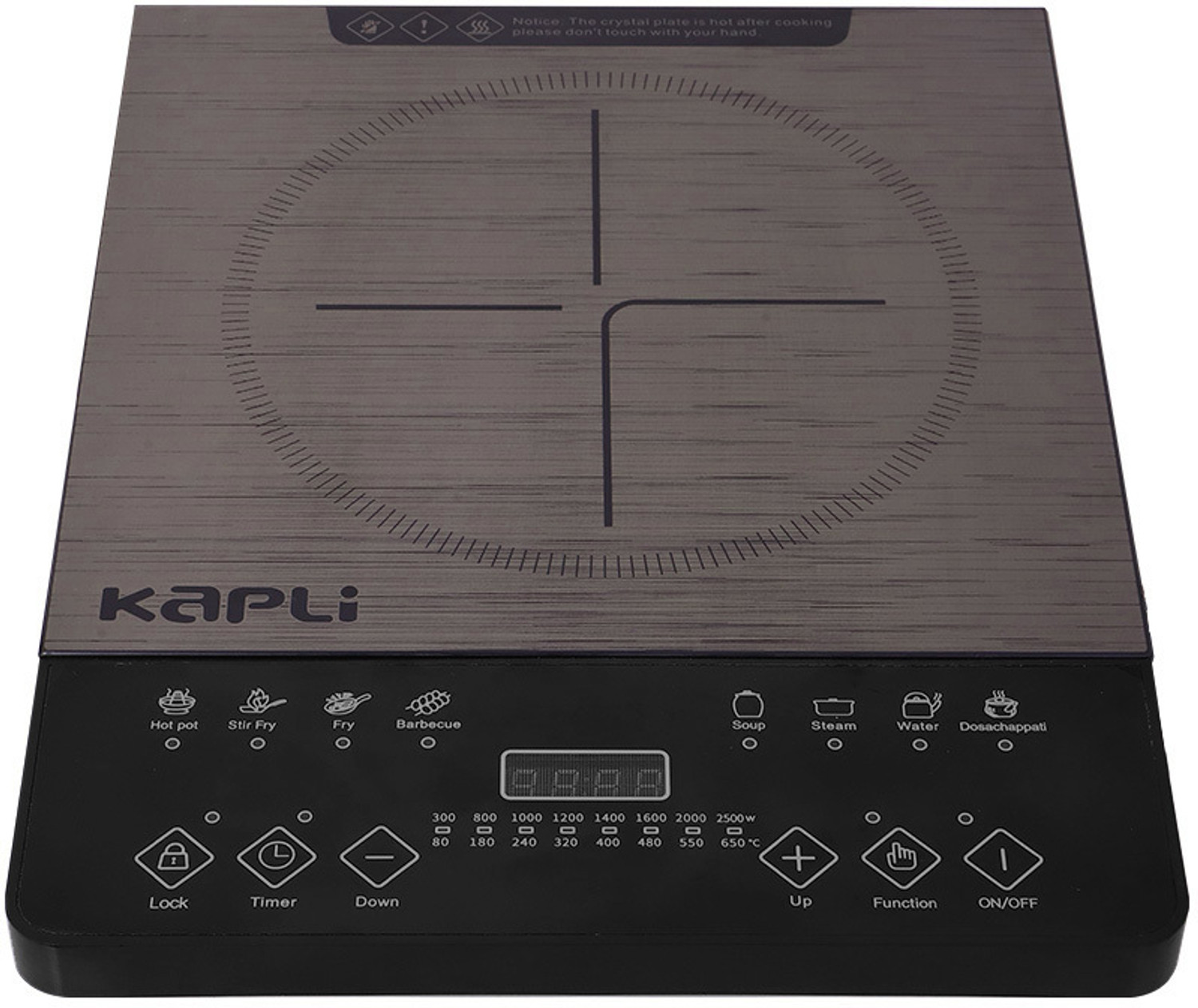 Image of KAPLI 2500 W Infrared Cooktop Touch Panel