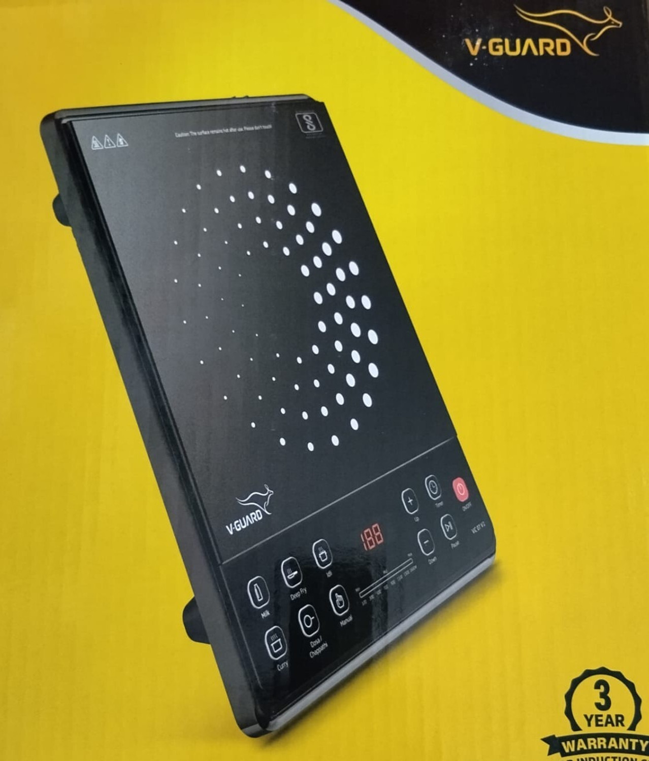 Image of V-Guard 1600 W Induction Cooktop Touch Panel