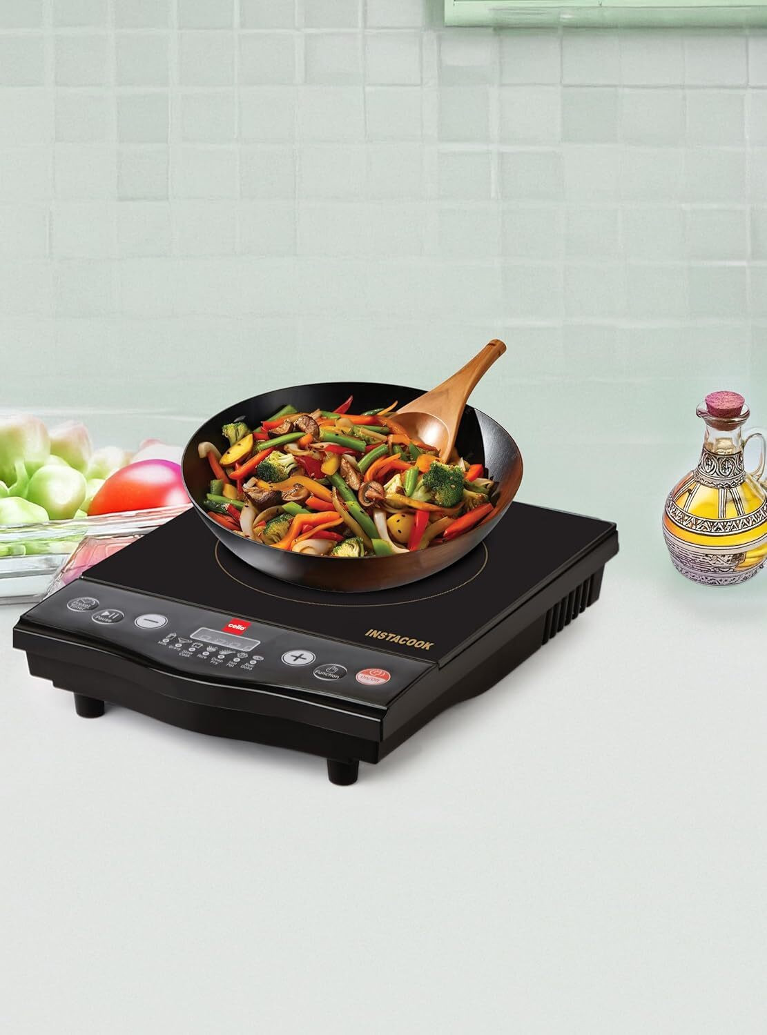 Image of CELLO 1600 W Induction Cooktop Touch Panel