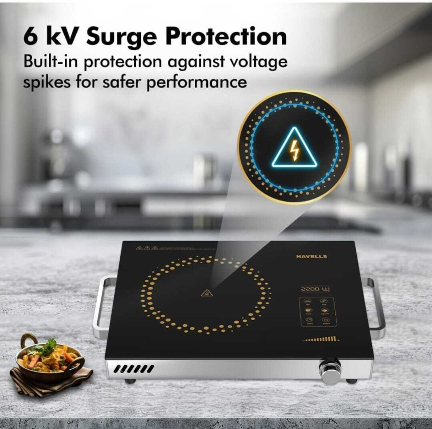 Image of HAVELLS 2200 W Infrared Cooktop Touch Panel