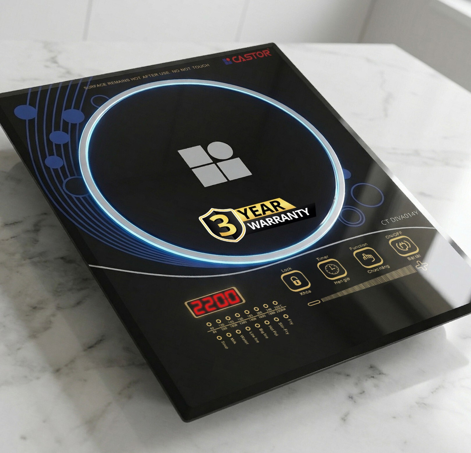 Image of iBELL 2200 W Induction Cooktop Touch Panel