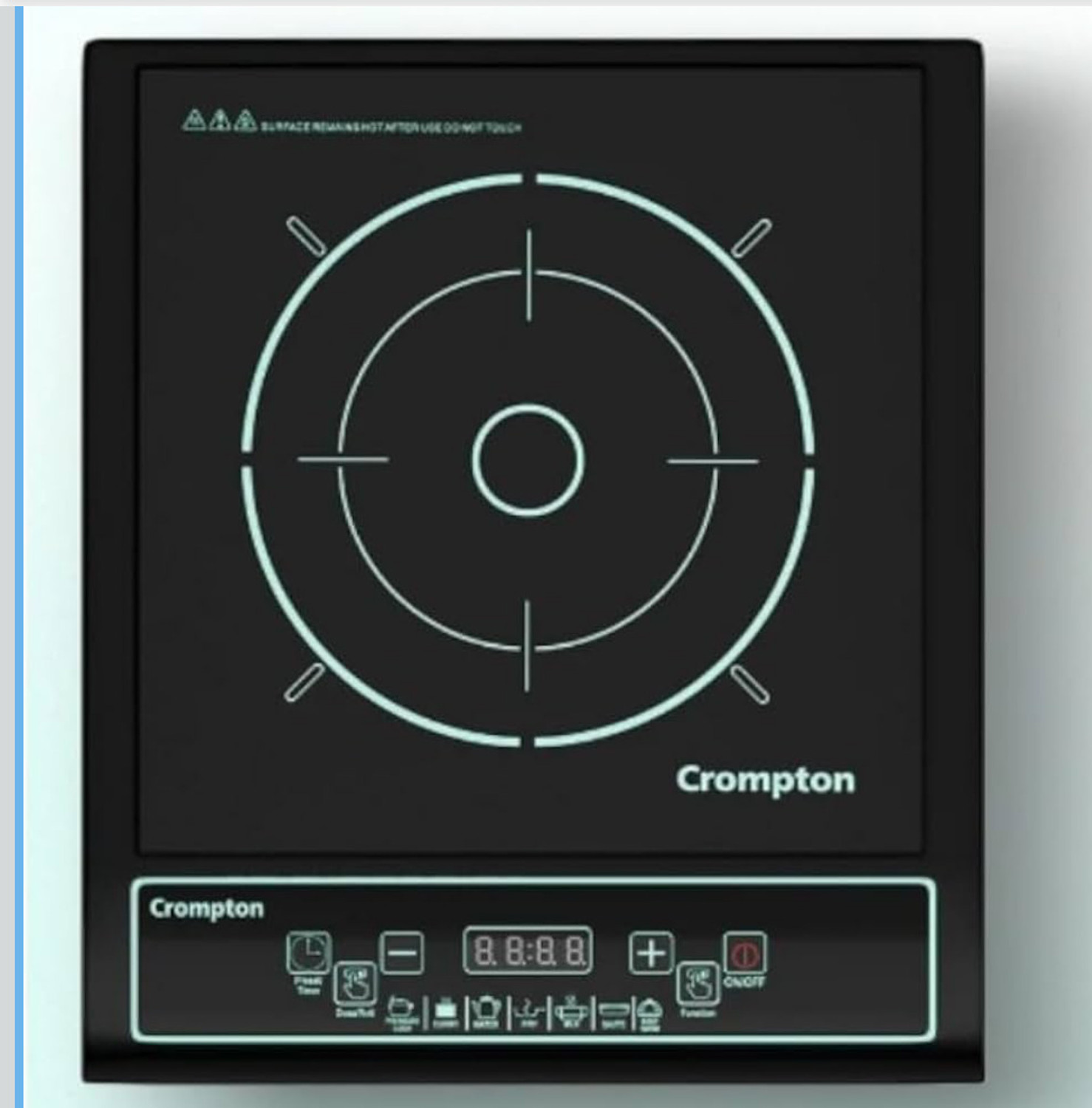 Image of Crompton 1200 W Induction Cooktop Push Button