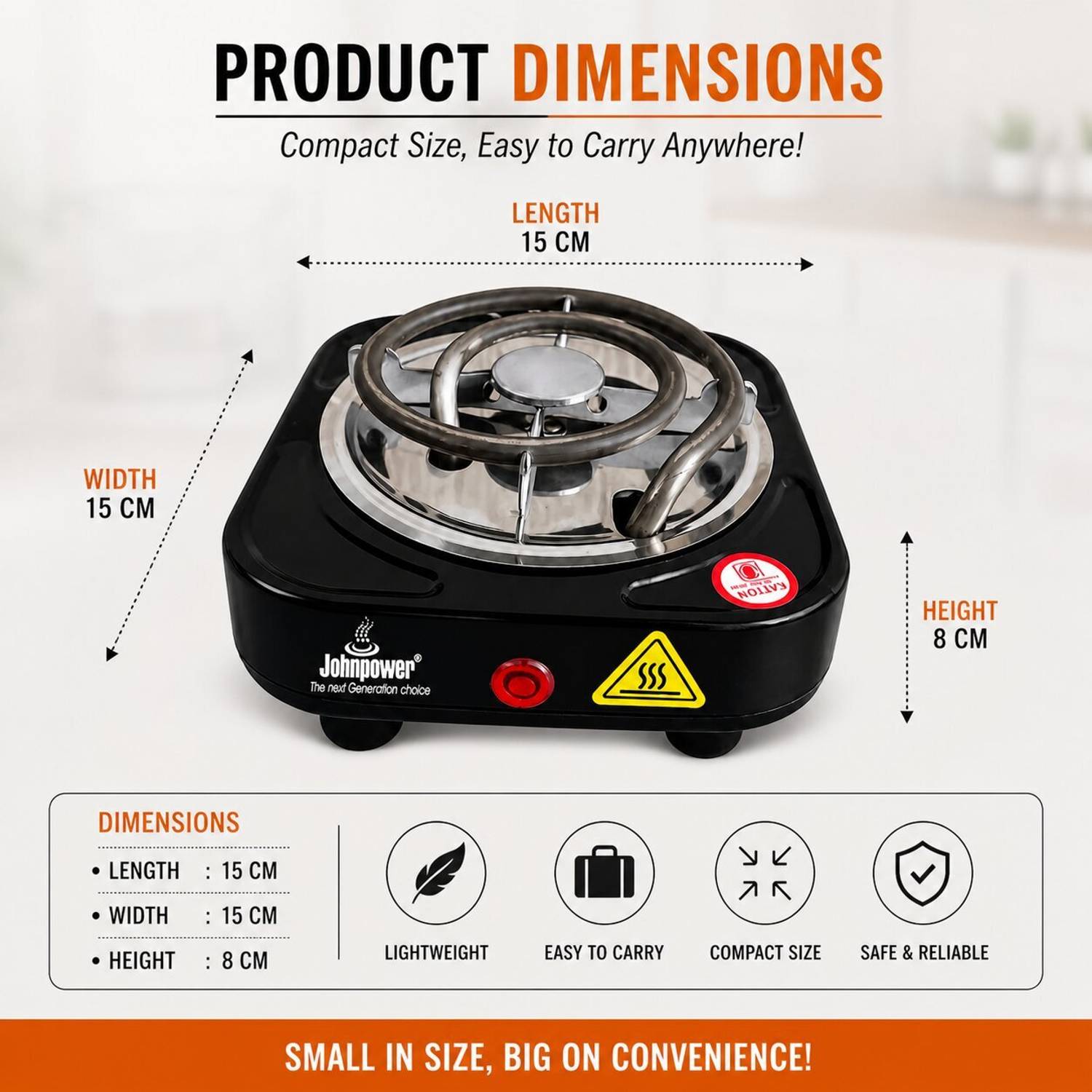 500W Mini Hotplate-34 Electric Cooking Heater - Image 4