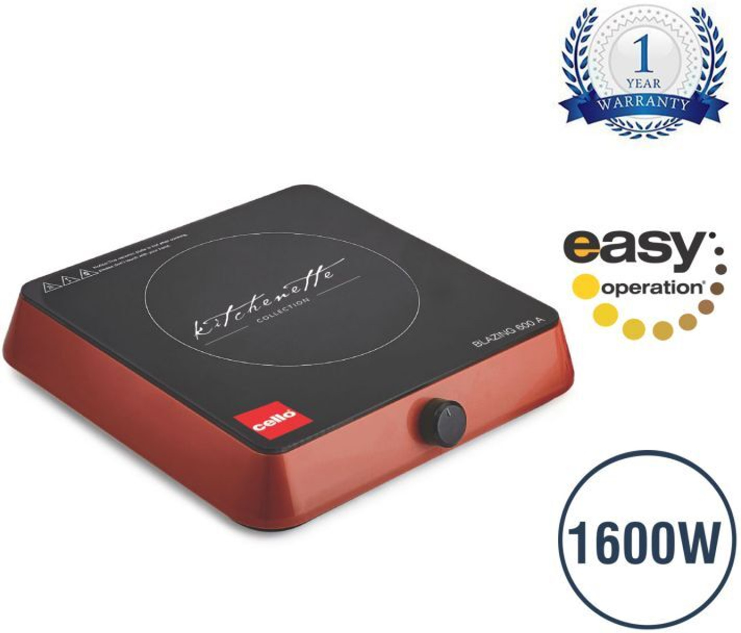 Image of CELLO 1600 W Induction Cooktop Jog Dial