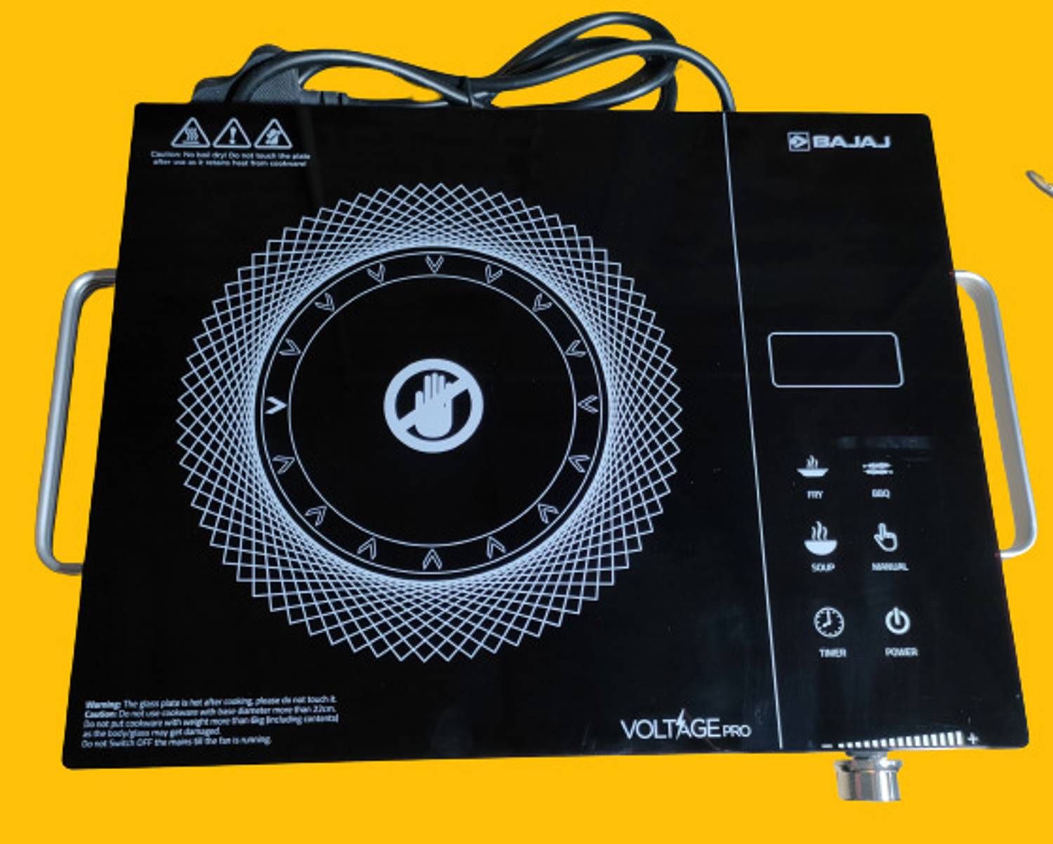 BAJAJ 2200 W Radiant Cooktop Jog Dial, Touch Panel, White