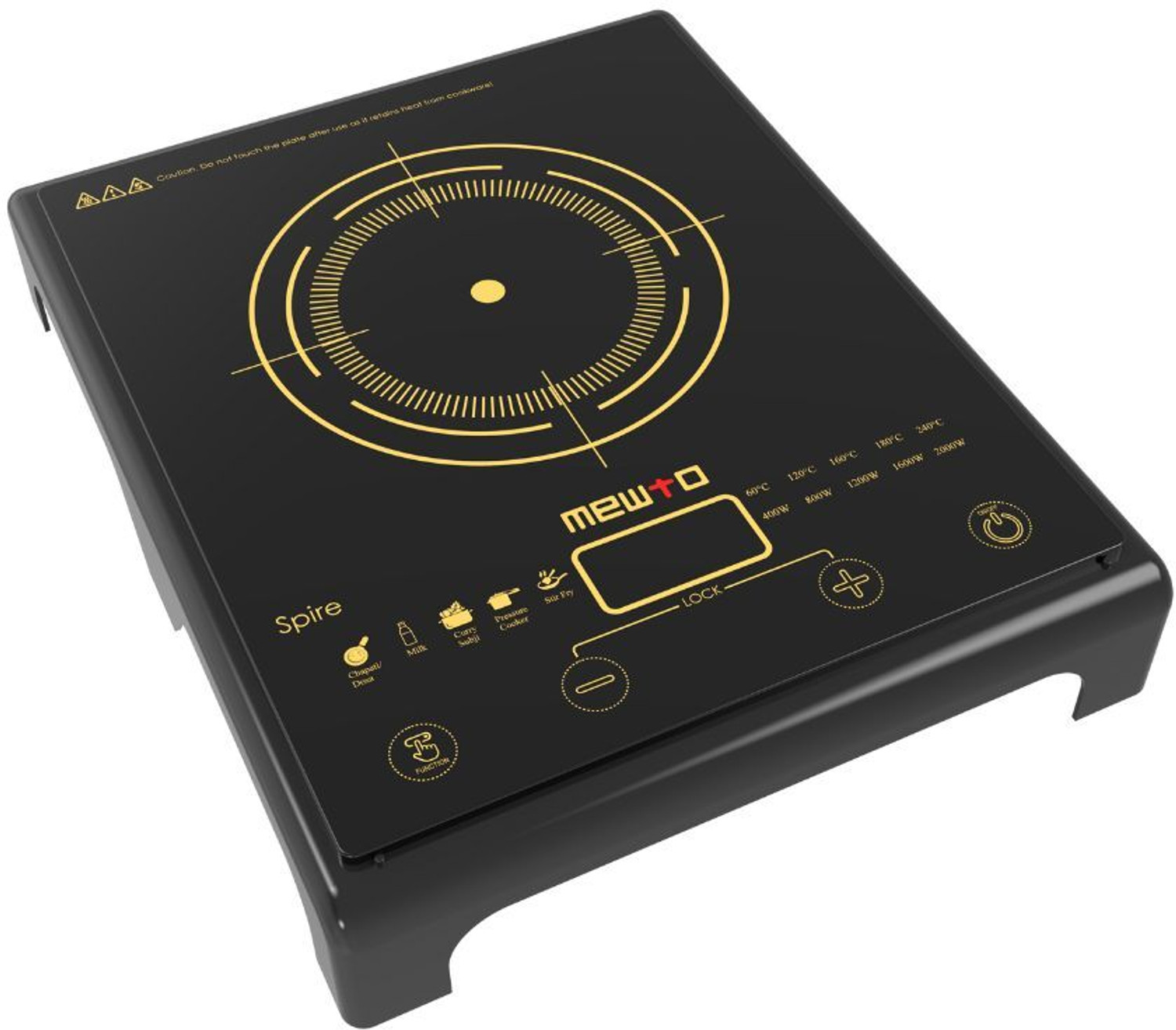 Image of MEWTO 2000 W Induction Cooktop Touch Panel