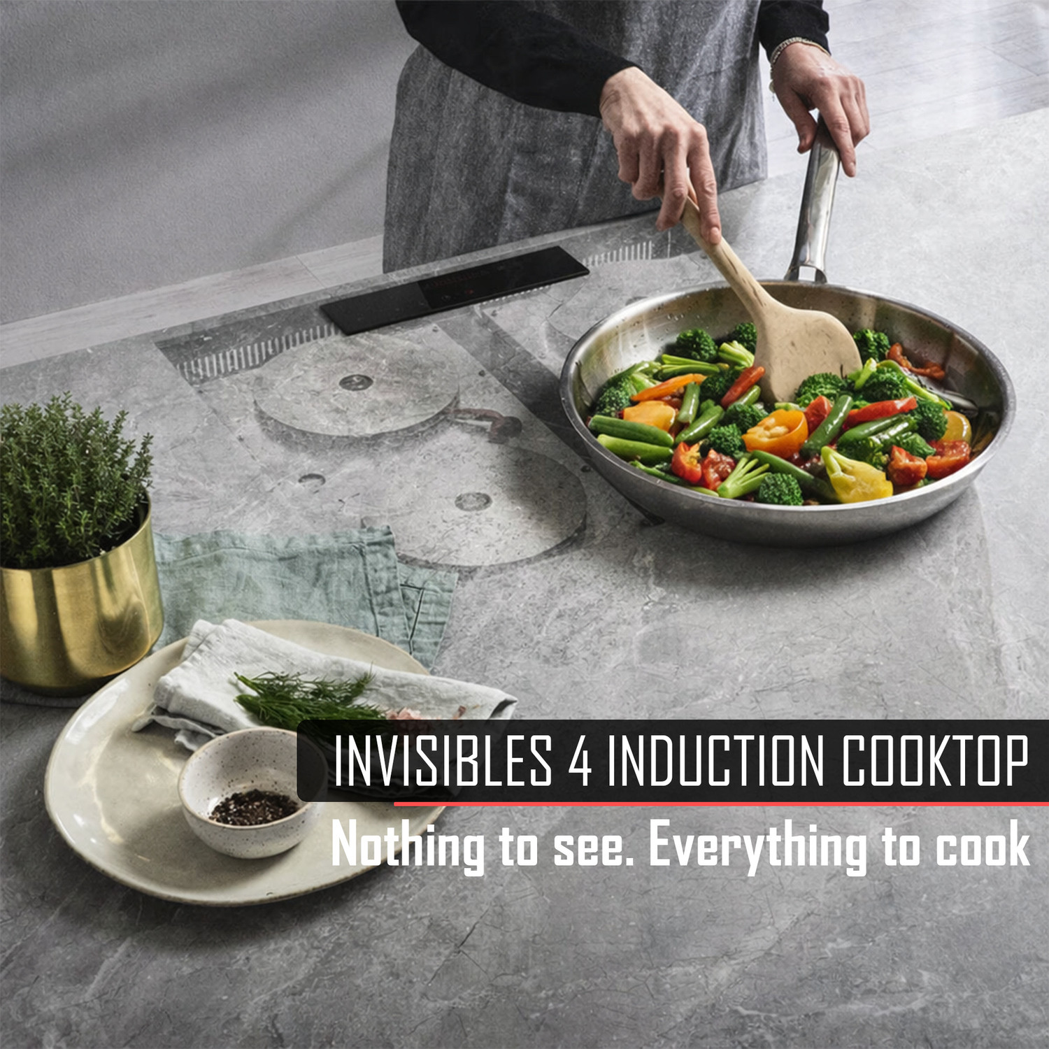 Image of invisible world 2000 W Infrared Cooktop Touch Panel