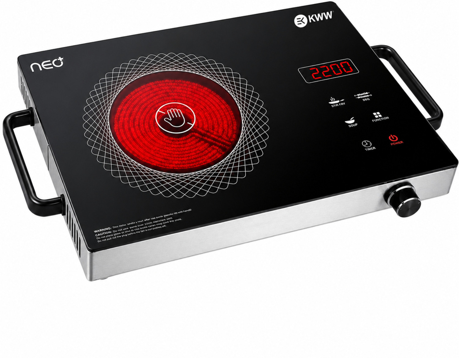 Image of KWW 2200 W Infrared Cooktop Touch Panel
