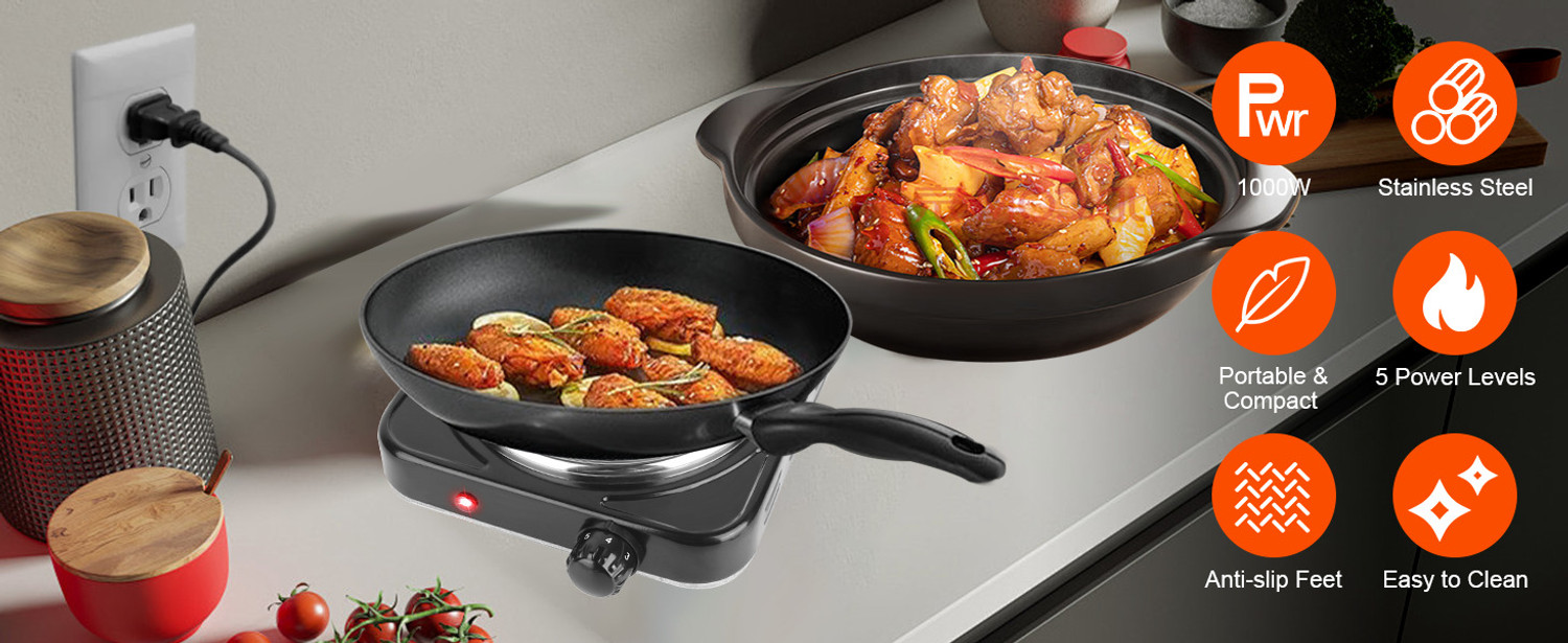 Image of GOINZI WITH GZ LOGO 1000 W Induction Cooktop Jog Dial
