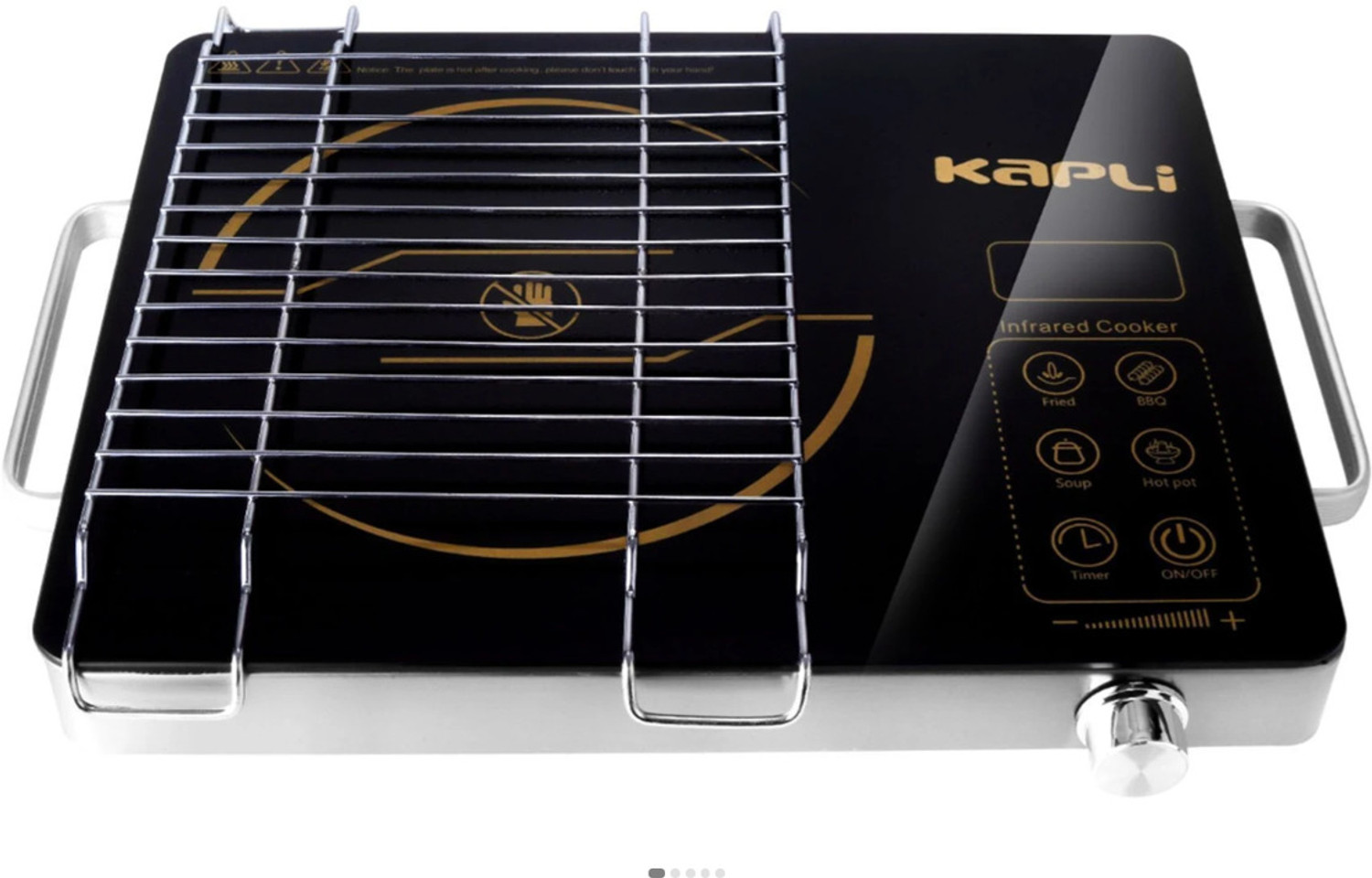 Image of KAPLI 2500 W Infrared Cooktop Touch Panel