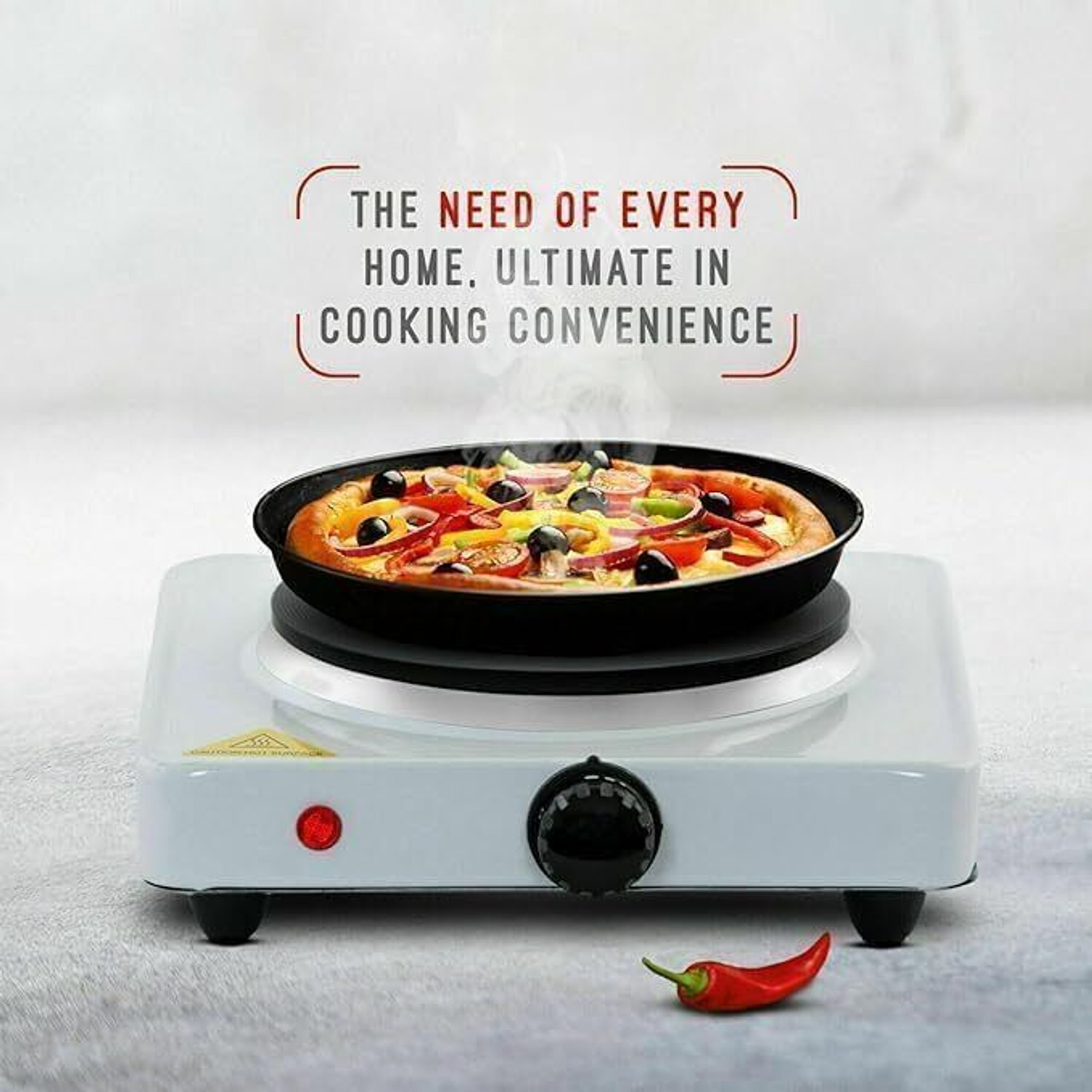 Image of TRENDING TREASURES 1000 W Induction Cooktop Jog Dial