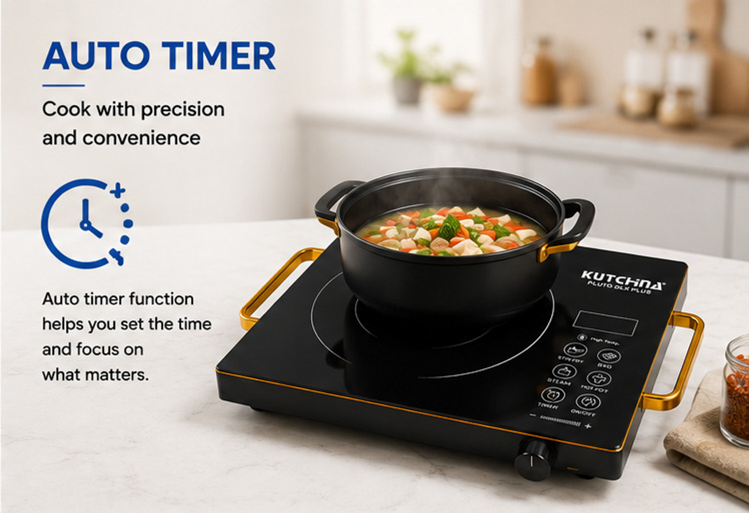 Image of Kutchina 2000 W Induction Cooktop Jog Dial