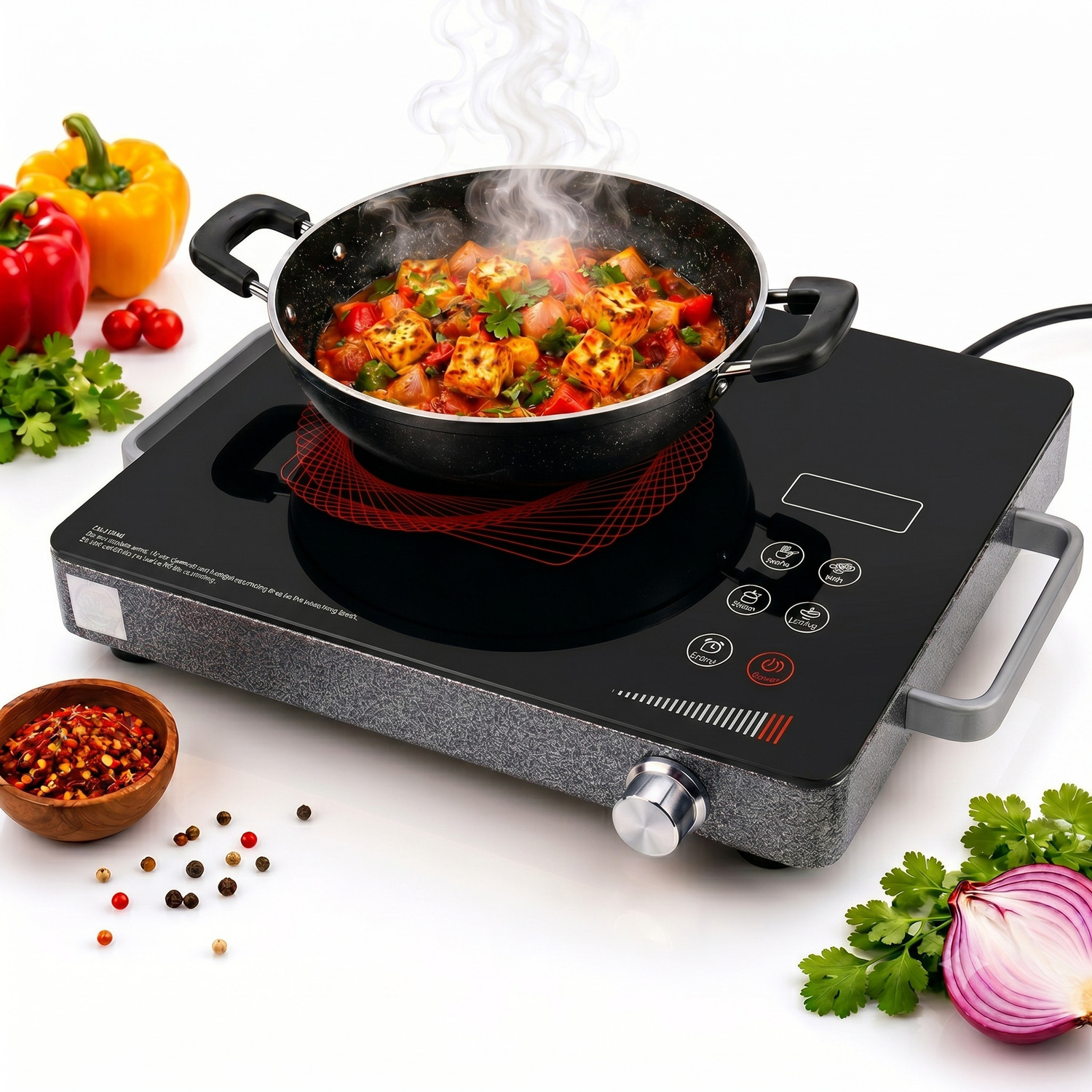 Image of WeGREET 2000 W Radiant Cooktop Touch Panel