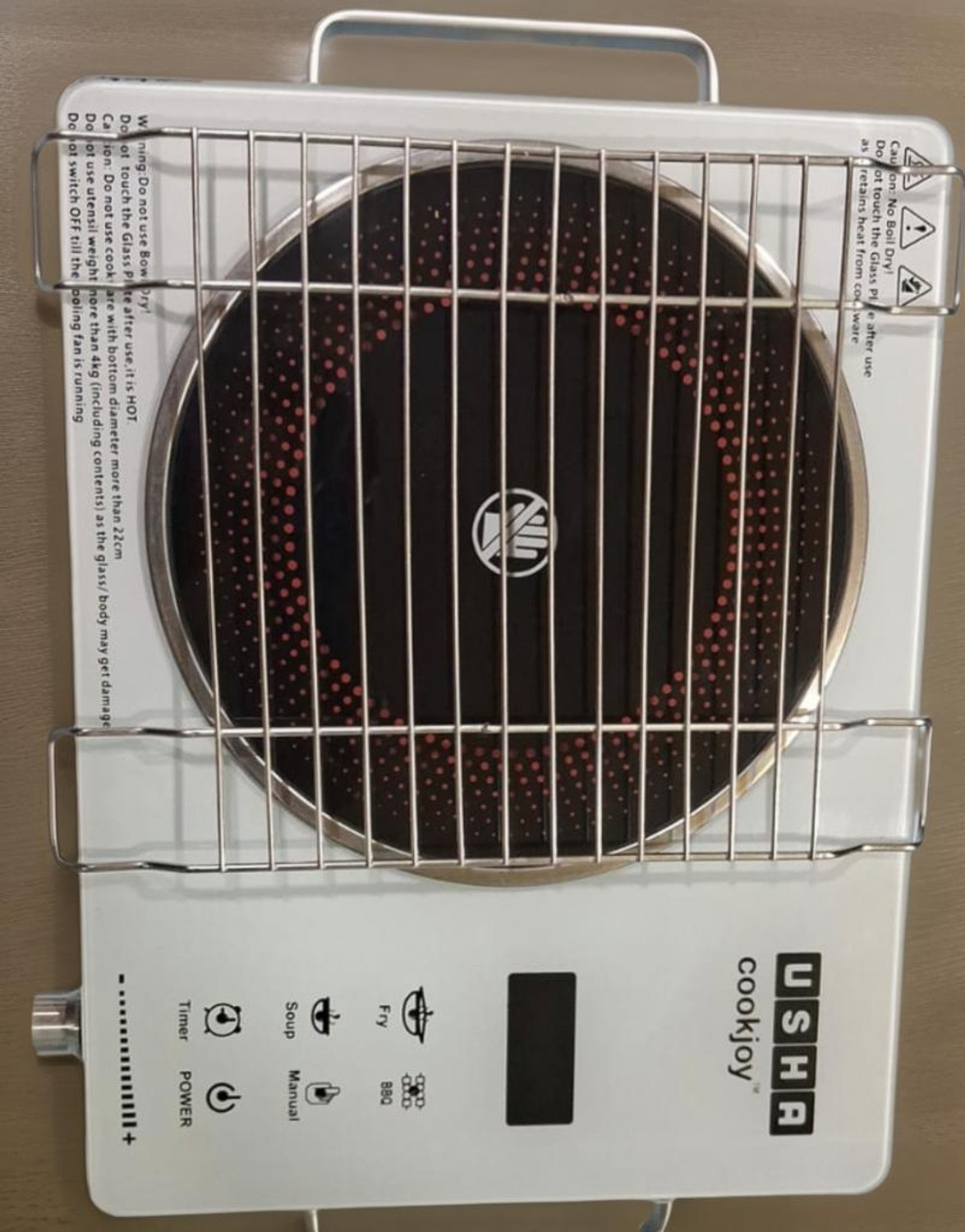 Image of USHA 2200 W Infrared Cooktop Touch Panel, Jog Dial