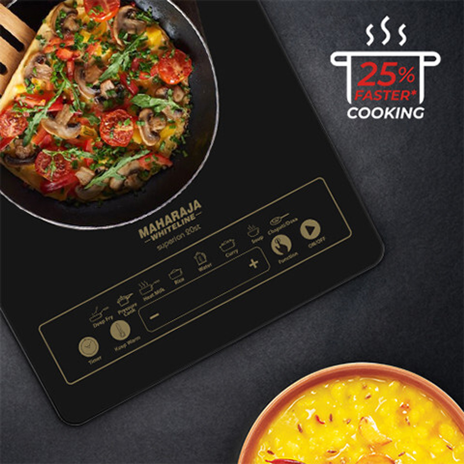 Image of MAHARAJA WHITELINE 2000 W Induction Cooktop Push Button