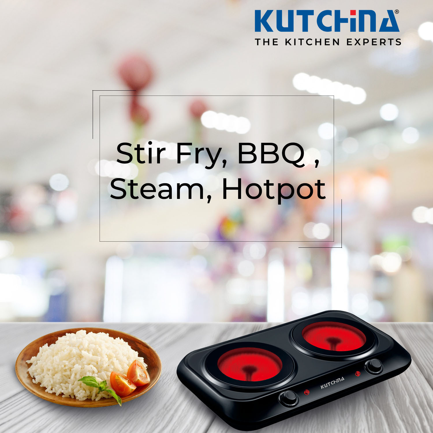 Image of Kutchina 2400 W Radiant Cooktop Jog Dial