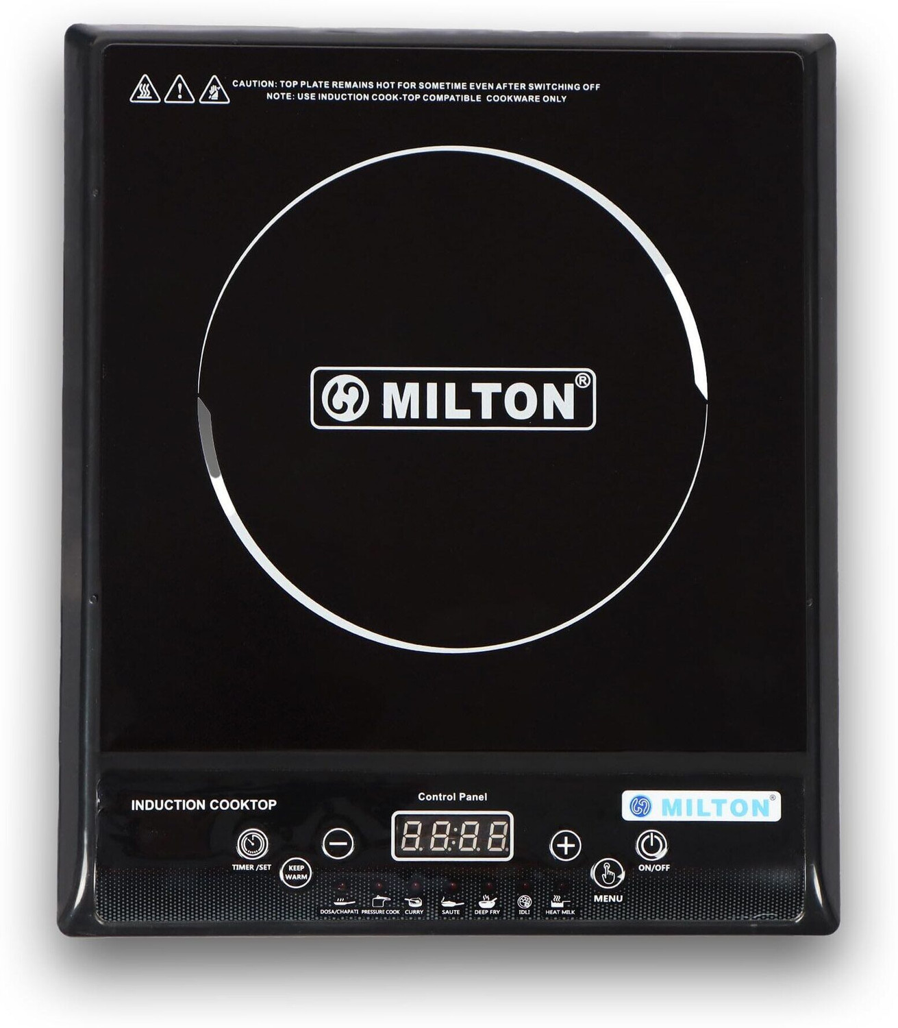Image of MILTON 1200 W Induction Cooktop Push Button