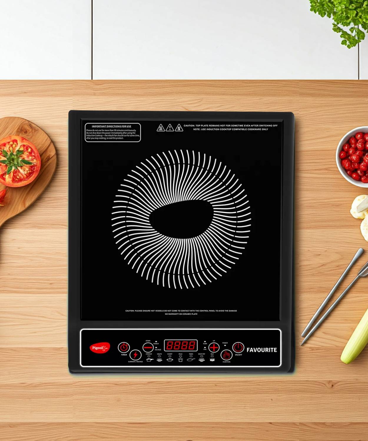 Pigeon 1800 W Induction Cooktop Black - Image 4