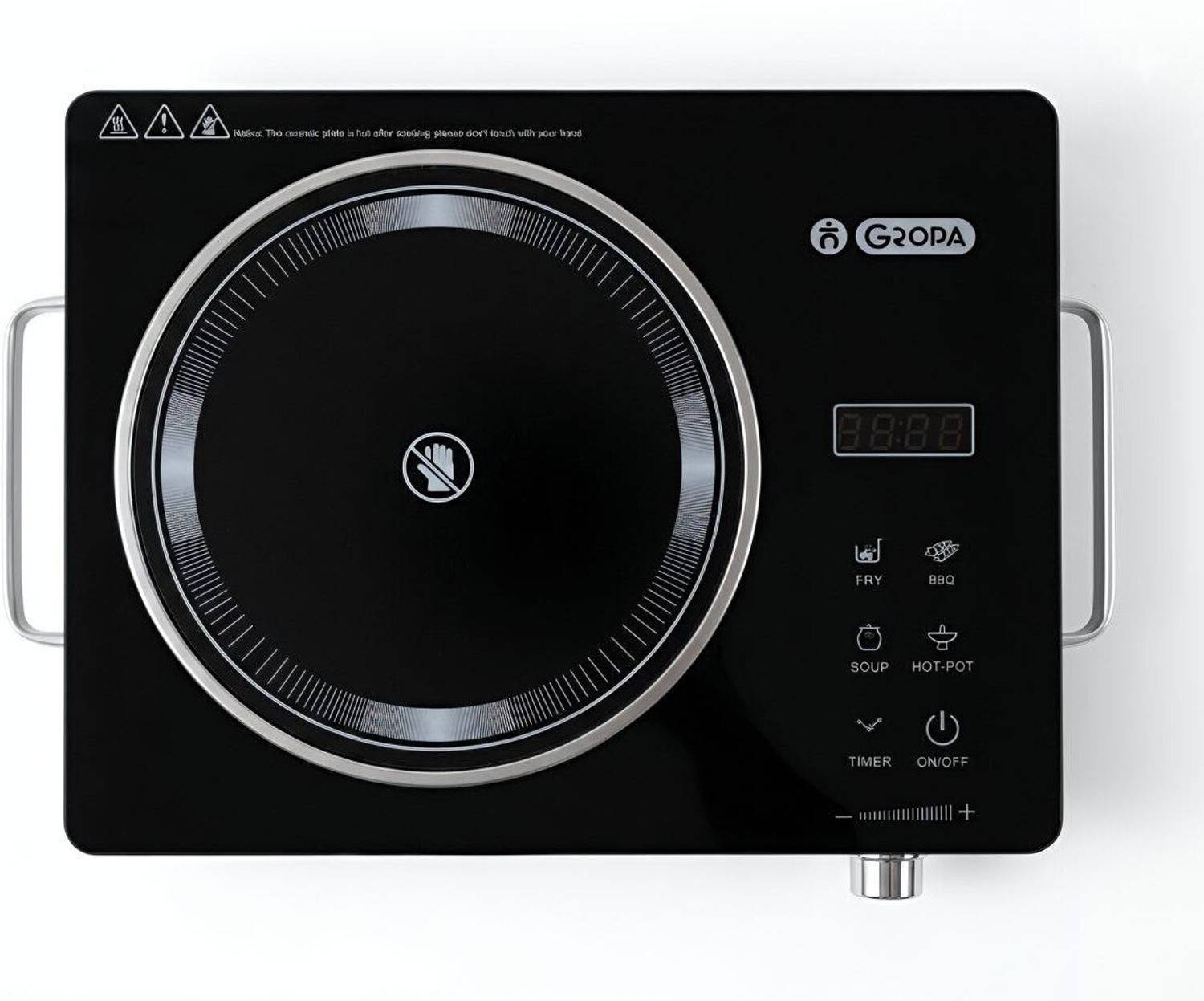 GROPA 3500 W Infrared Cooktop Touch Panel (Black, Electric Induct