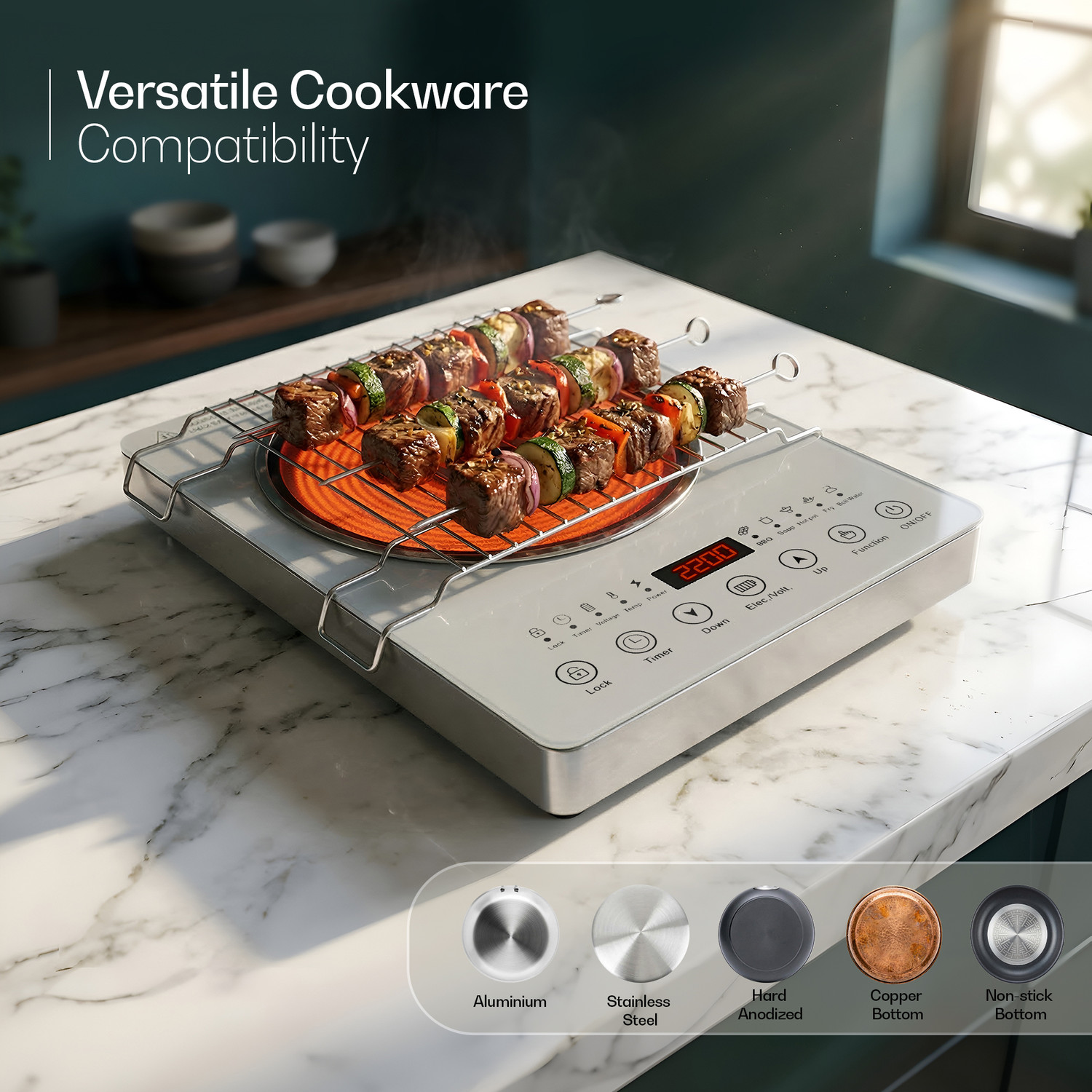 Image of iBELL 2200 W Infrared Cooktop Touch Panel