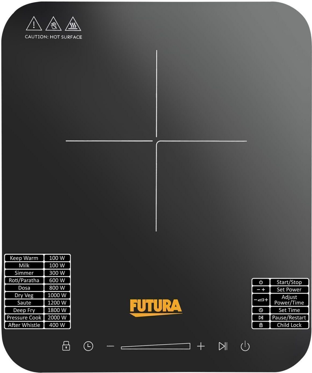 Image of Hawkins 2000 W Induction Cooktop Touch Panel