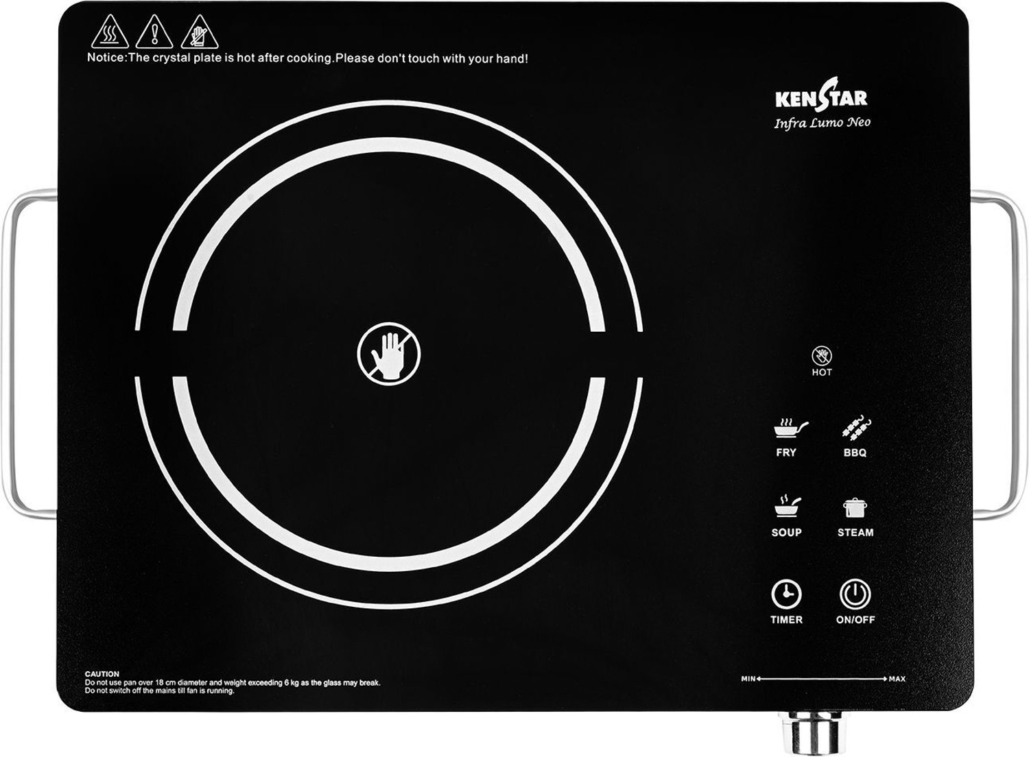 Image of Kenstar 2200 W Infrared Cooktop Touch Panel