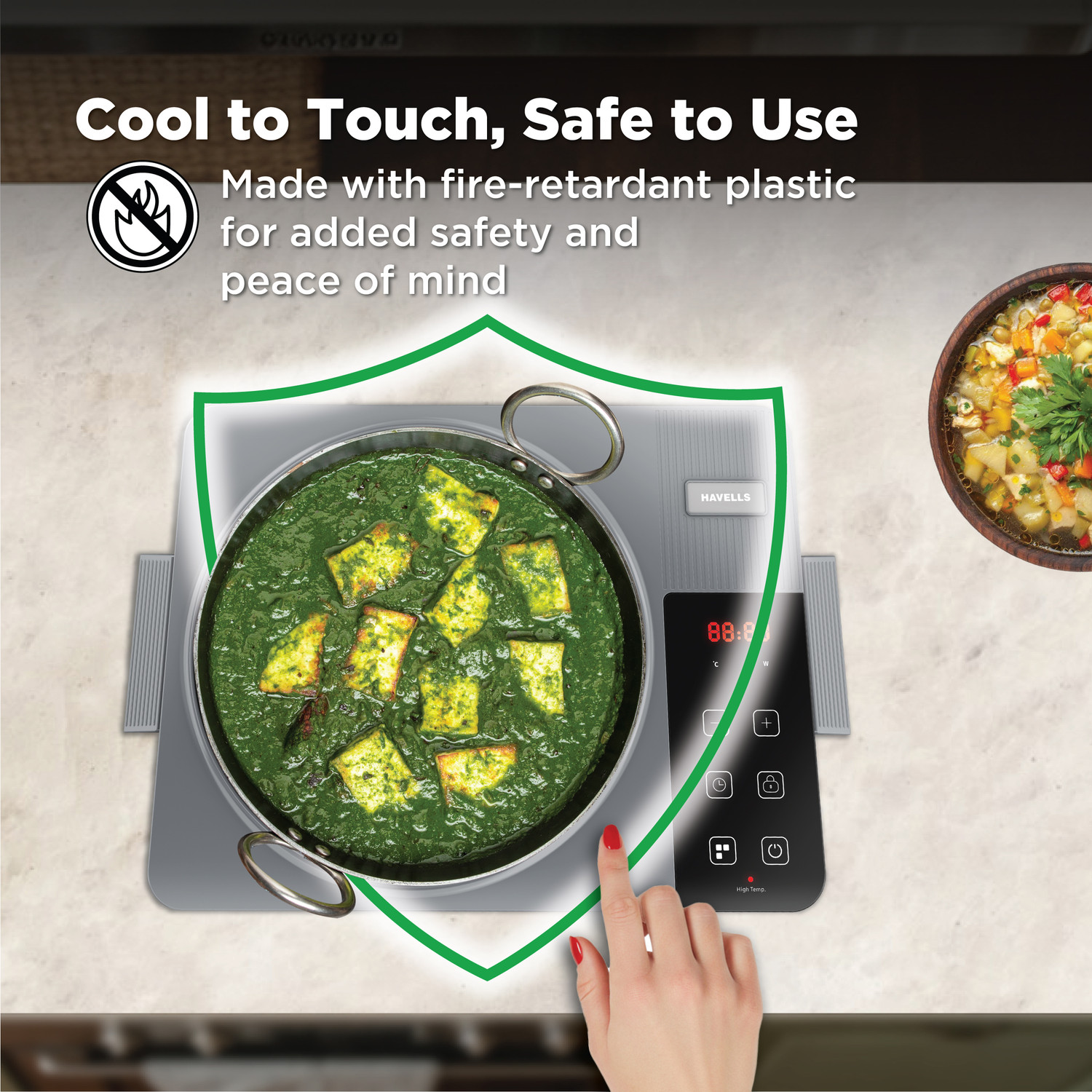Image of HAVELLS 2000 W Radiant Cooktop Touch Panel