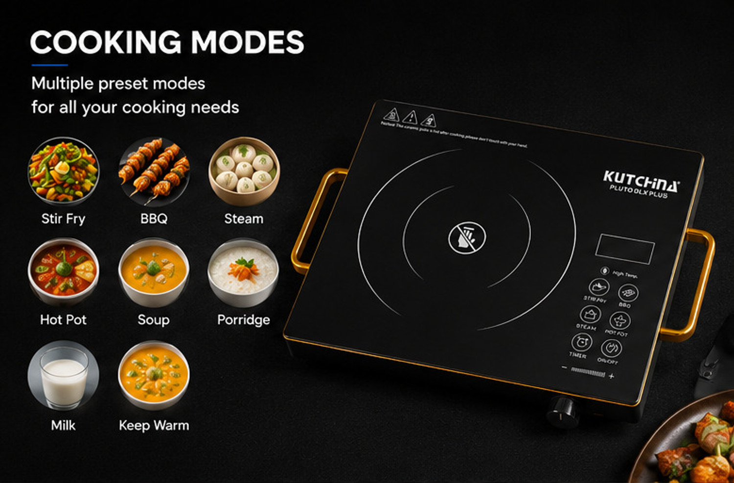 Image of Kutchina 2000 W Induction Cooktop Jog Dial