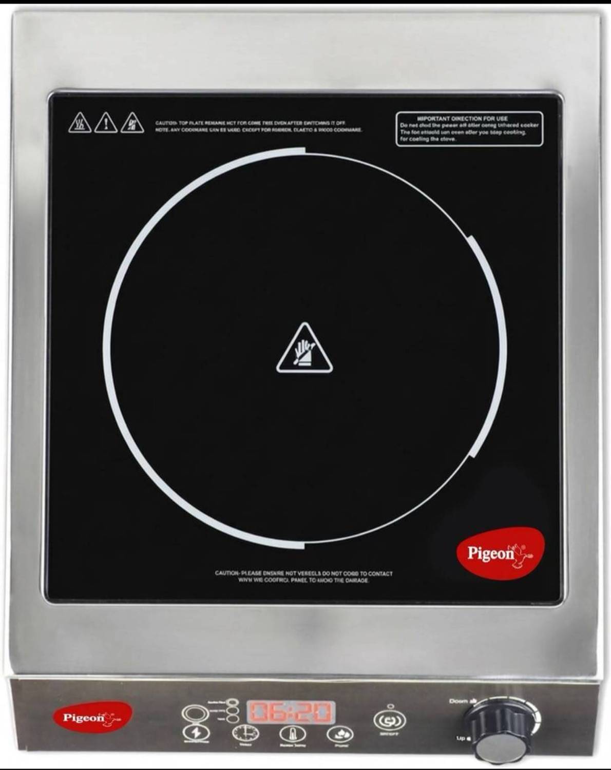Pigeon 3500W Induction Cooktop Black - Image 1