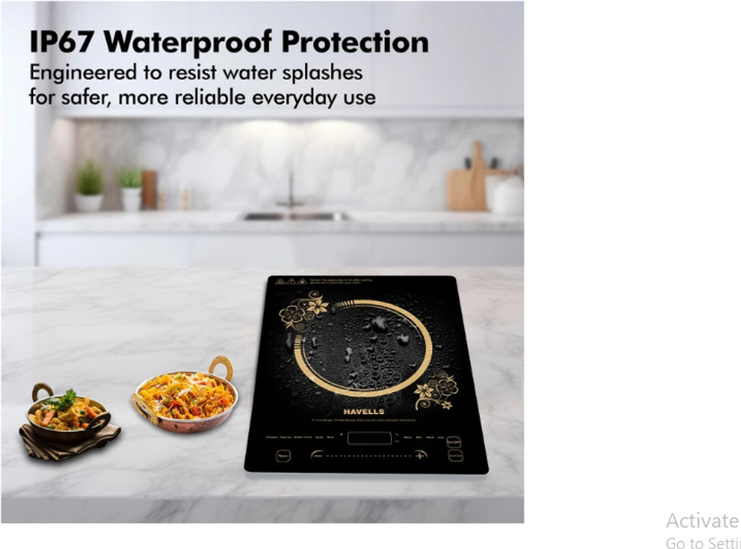 Image of HAVELLS 2000 W Induction Cooktop Touch Panel