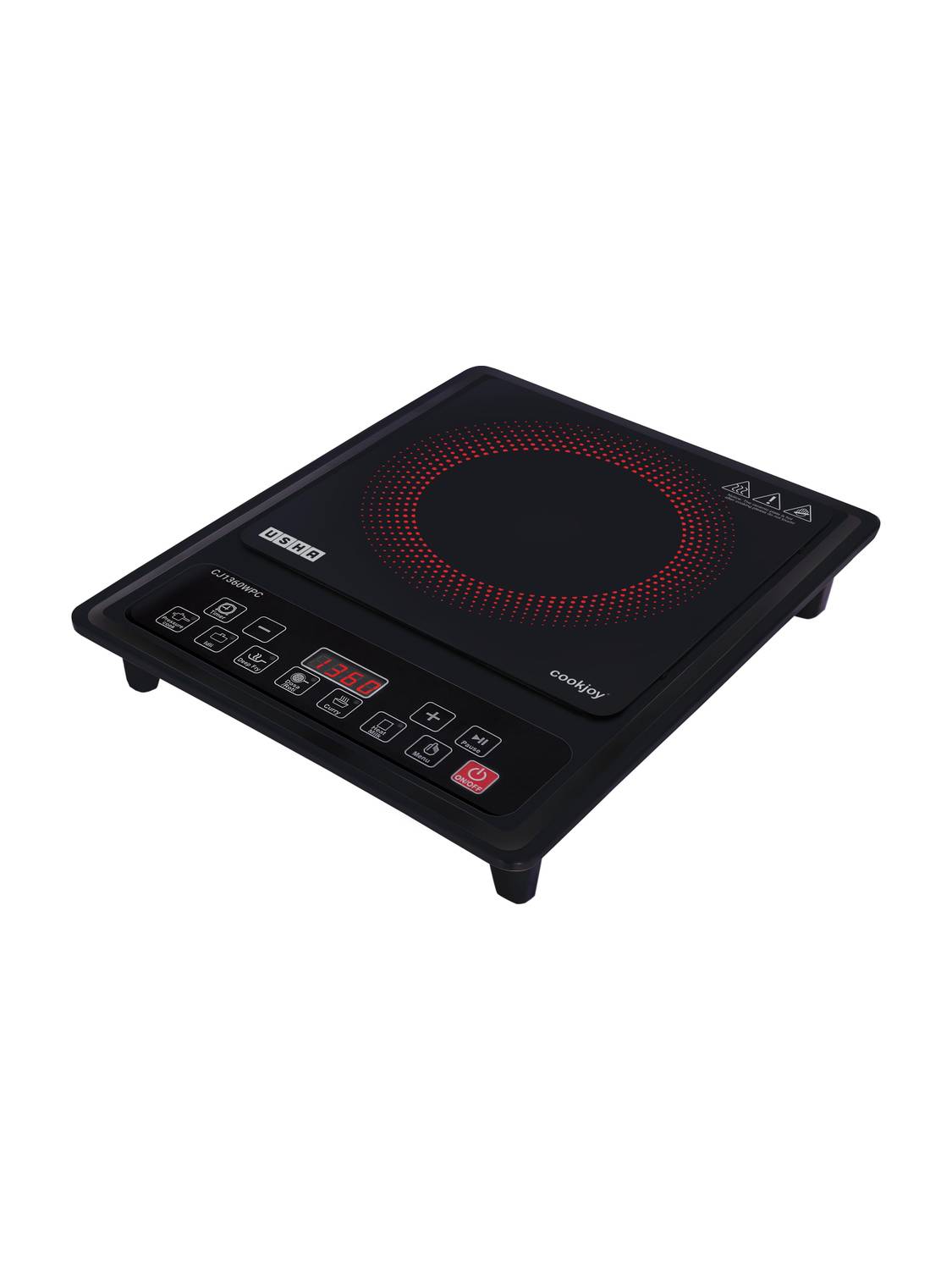 USHA 1360 W Induction Cooktop Push Button