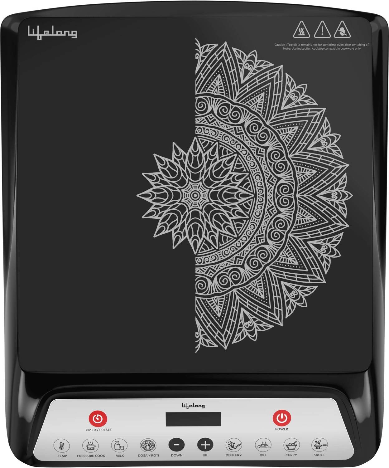 Lifelong LLIC100 1800W Push-Button Induction Cooktop