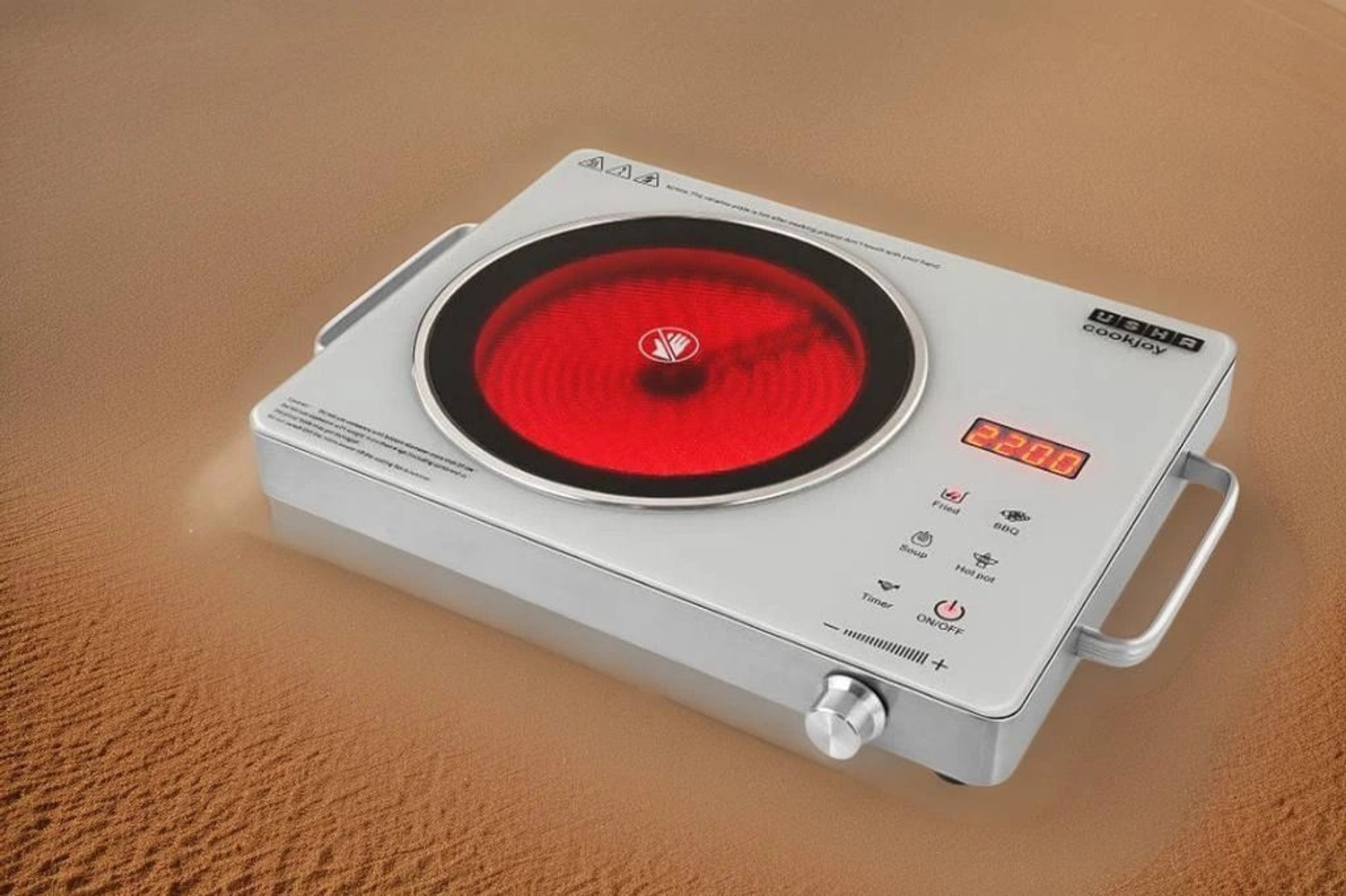 Image of USHA 2200 W Infrared Cooktop Touch Panel, Touch Panel