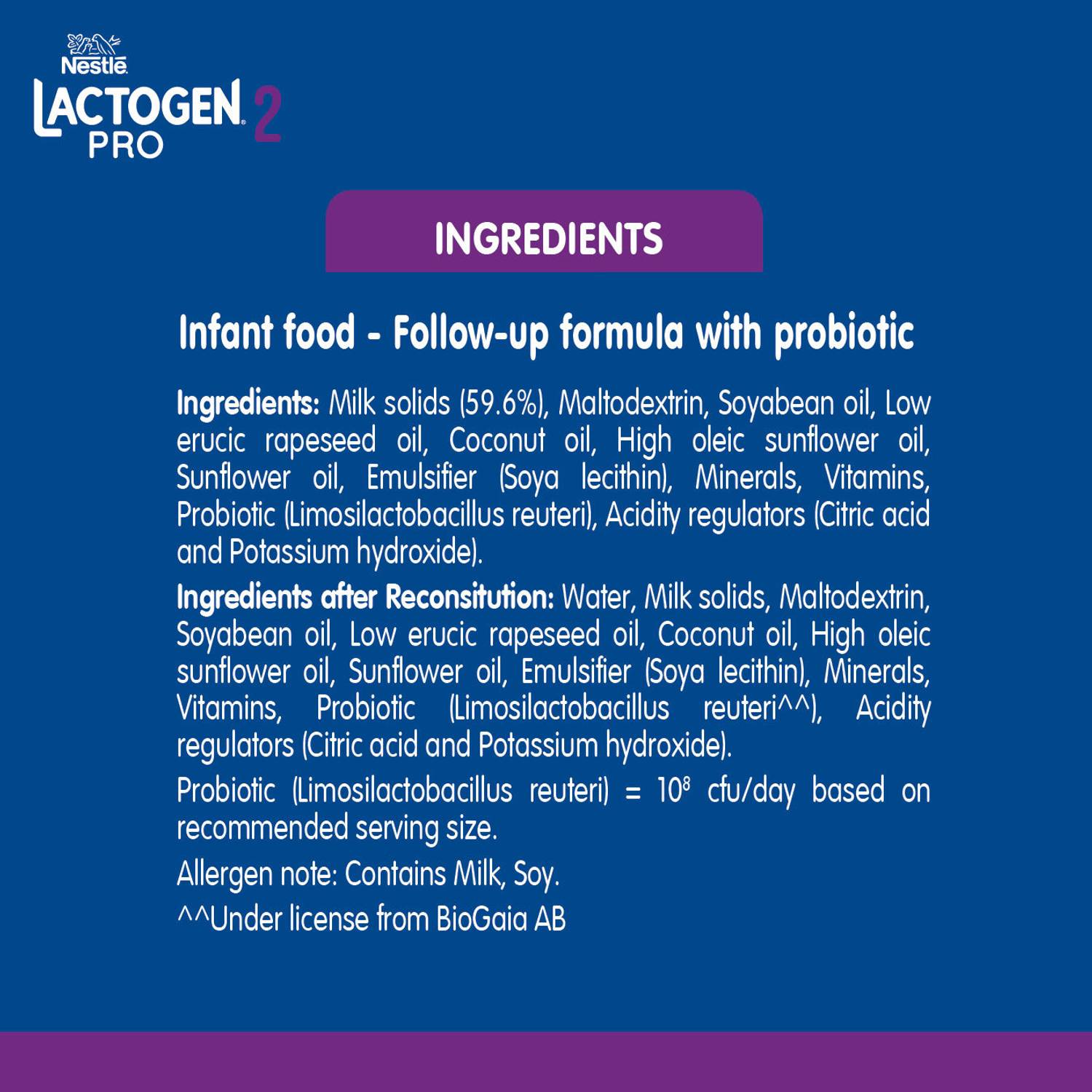Nestle Lactogen Pro 2 Powder 6-12 Months - Image 3