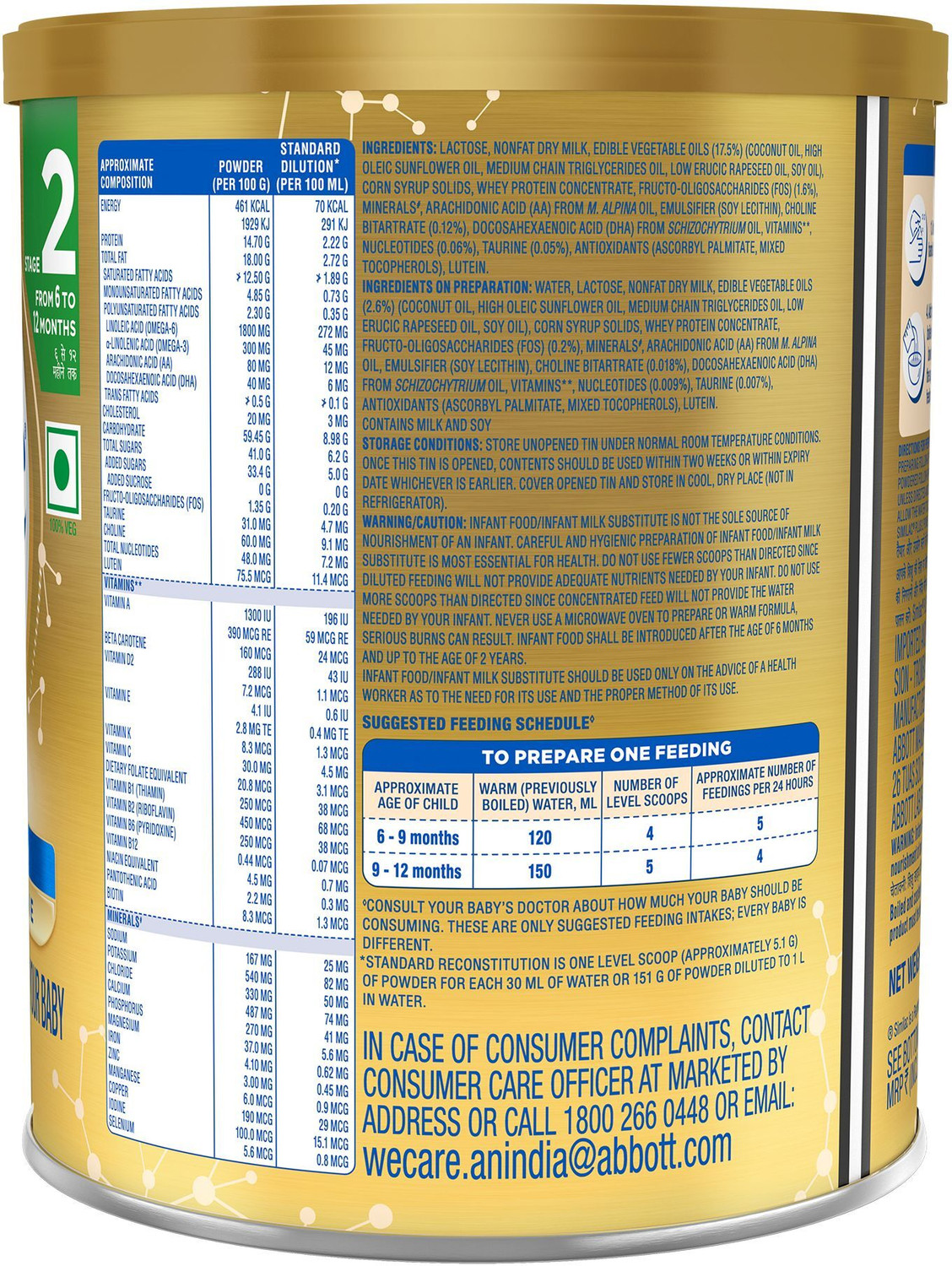 Image of Similac Plus Infant Formula with added DHA & Vitamin E STAGE 2